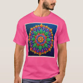 Lebendige Mandala-Kunst T-Shirt (Vorderseite)