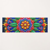 Lebendige Mandala-Kunst Yogamatte (Vorderseite (Horizontal))