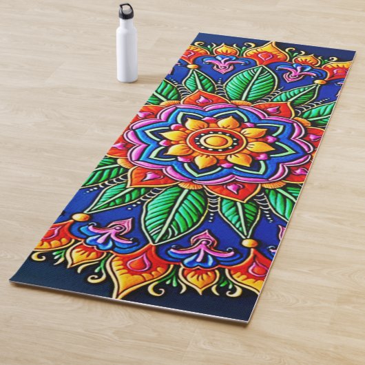 Lebendige Mandala-Kunst Yogamatte (Beispiel)