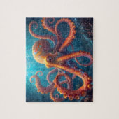 Lebendige Mandala-Oktopus-Kunst Puzzle (Vertikal)