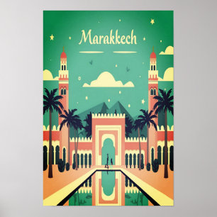 Lebendige Marrakesch: Wall Art Poster