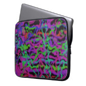 Lebendige mehrfarbige abstrakte Textur Laptopschutzhülle (Vorderseite Links)