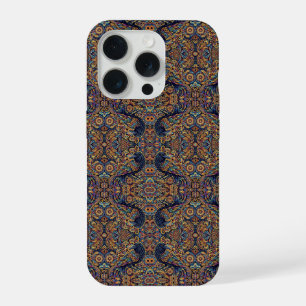 Lebendige mehrfarbige Batik-Raben-iPhone-Hülle iPhone 15 Pro Hülle