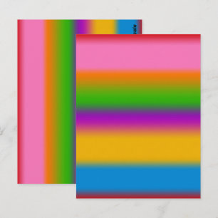 Lebendige mehrfarbige Regenbogen-Verlaufsstreifen  Postkarte