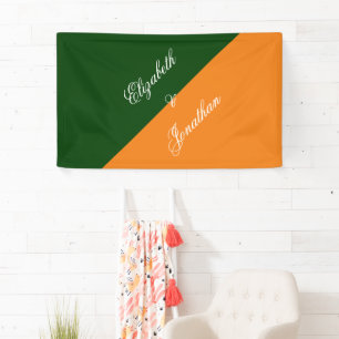 Lebendige Minimalistische Hochzeit Sunrise Mix & M Banner