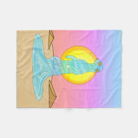 Lebendige Mirage Fleecedecke (Vorderseite (Horizontal))