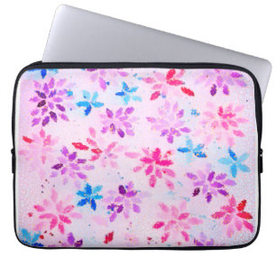 ​Lebendige Mosaikflora   Stylische Kunst  Laptopschutzhülle