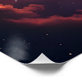 Lebendige Multicolor-Nebelgalaxie Poster (Ecke)