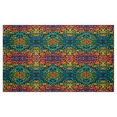 Lebendige Multicolor-Swirbel-Kunst Stoff (Fat Quarter (45,7 x 55,9 cm))