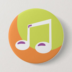 Lebendige Musikalische Doppel-Achtel Button