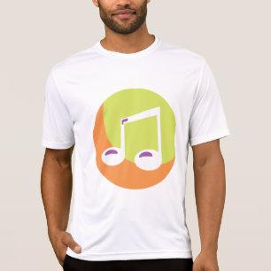 Lebendige Musikalische Note Doppelte Achtel T-Shirt