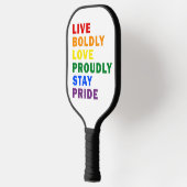 Lebendige, mutige Liebe Bleibe stolz auf ihren Pre Pickleball Schläger (Links)