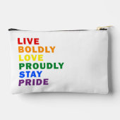 Lebendige, mutige Liebe Bleibe stolz auf ihren Pre Zubehörtasche (Rückseite)