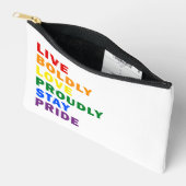 Lebendige, mutige Liebe Bleibe stolz auf ihren Pre Zubehörtasche (Offen)