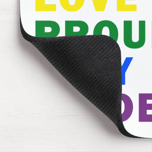 Lebendige mutige Liebe Bleibe stolz Pride Mousepad (Ecke)
