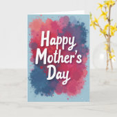 Lebendige Muttertags-Designkarte Karte (Gelbe Blume)