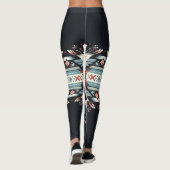Lebendige Nächte (großes Muster) Leggings (Rückseite)