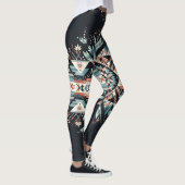 Lebendige Nächte (großes Muster) Leggings (Rechts)