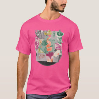 Lebendige Nahrungsmittel-Collage Mädchen T-Shirt