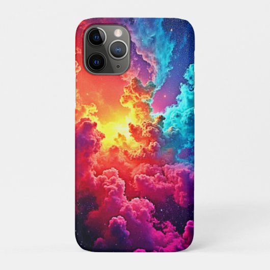 Lebendige Nebel-Kunst: Kosmische Farb-Kunst Case-Mate iPhone Hülle (Rückseite)