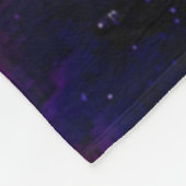 Lebendige Nebel-Kunst: Kosmische Farb-Kunst Fleecedecke (Ecke)