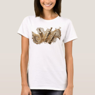Lebendige Orange ABSTRACT ART Gestaltung T-Shirt