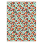 Lebendige orange und rote Rosen Tischdecke (Vorderseite)