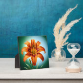 Lebendige Orangefarbene Lilienblüte Fotoplatte (InSitu)