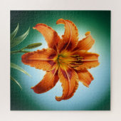 Lebendige Orangefarbene Lilienblüte Puzzle (Horizontal)