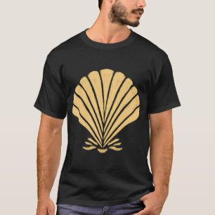Lebendige orangefarbene Muschel, italienische Somm T-Shirt