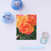 Lebendige Orangefarbene Rosenfotografie Flyer (Einzeln)