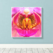 Lebendige Orchidee Leinwanddruck (Insitu (Holzboden))