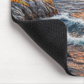 Lebendige Ozeansonnenlandschaft Mousepad (Ecke)