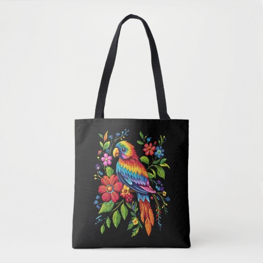 Lebendige Papageien-Tragetasche Tasche (Vorderseite)