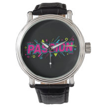 Lebendige Passion-Typografie - Retro-90er-Pop-Art-