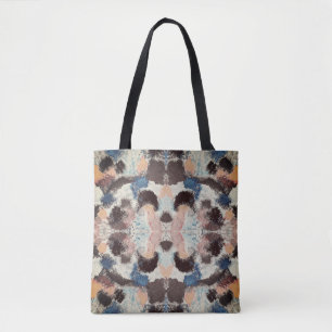 Lebendige Pastell-Symmetrie – Abstrakte Textur-Kun Tasche