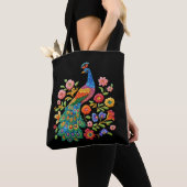 Lebendige Pfau-Tasche Tasche (Von Nahem)