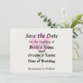 Lebendige Pfingstrose Save The Date (Stehend Vorderseite)