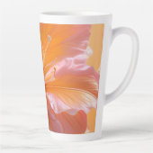 Lebendige Pfirsich-Hibiskus-Blume Milchtasse (Rechts)