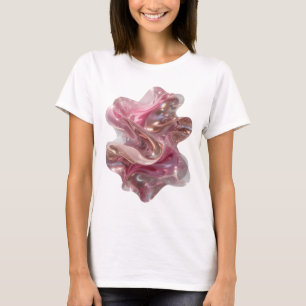 Lebendige Pink ABSTRAKTE KUNST Kunst Druck T-Shirt