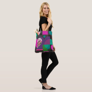Lebendige pinke botanische Mode-Tasche Tasche