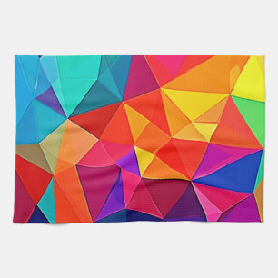 Lebendige prismatische Chaos-Energie-Kunst Geschirrtuch
