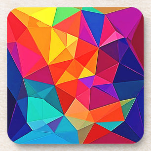 Lebendige prismatische Chaos-Energie-Kunst Getränkeuntersetzer