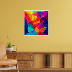 Lebendige prismatische Chaos-Energie-Kunst Poster