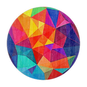 Lebendige prismatische Chaos-Energie-Kunst Schneidebrett