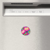 Lebendige Protea-Pop-Art Magnet (In Situ (Geschirrspüler))