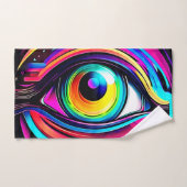 Lebendige psychedelische Augen-Kunst Badhandtuch Set (Handtuch)