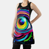 Lebendige psychedelische Augen-Kunst Schürze (InSitu)