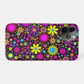 Lebendige psychedelische Blumen in Blüte Case-Mate iPhone Hülle (Rückseite (Horizontal))