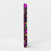 Lebendige psychedelische Blumen in Blüte Case-Mate iPhone Hülle (Hinten/Links)